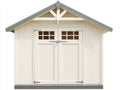 Gartenhaus Holz 250x200x220 cm Weiß - Klassisches Design mit Doppeltür