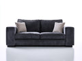 Gerades Sofa aus Stoff mit 3 Sitzplätzen 220 x 90 x 85 cm - Modernes Polstersofa für Wohnzimmer und Ruhebereich