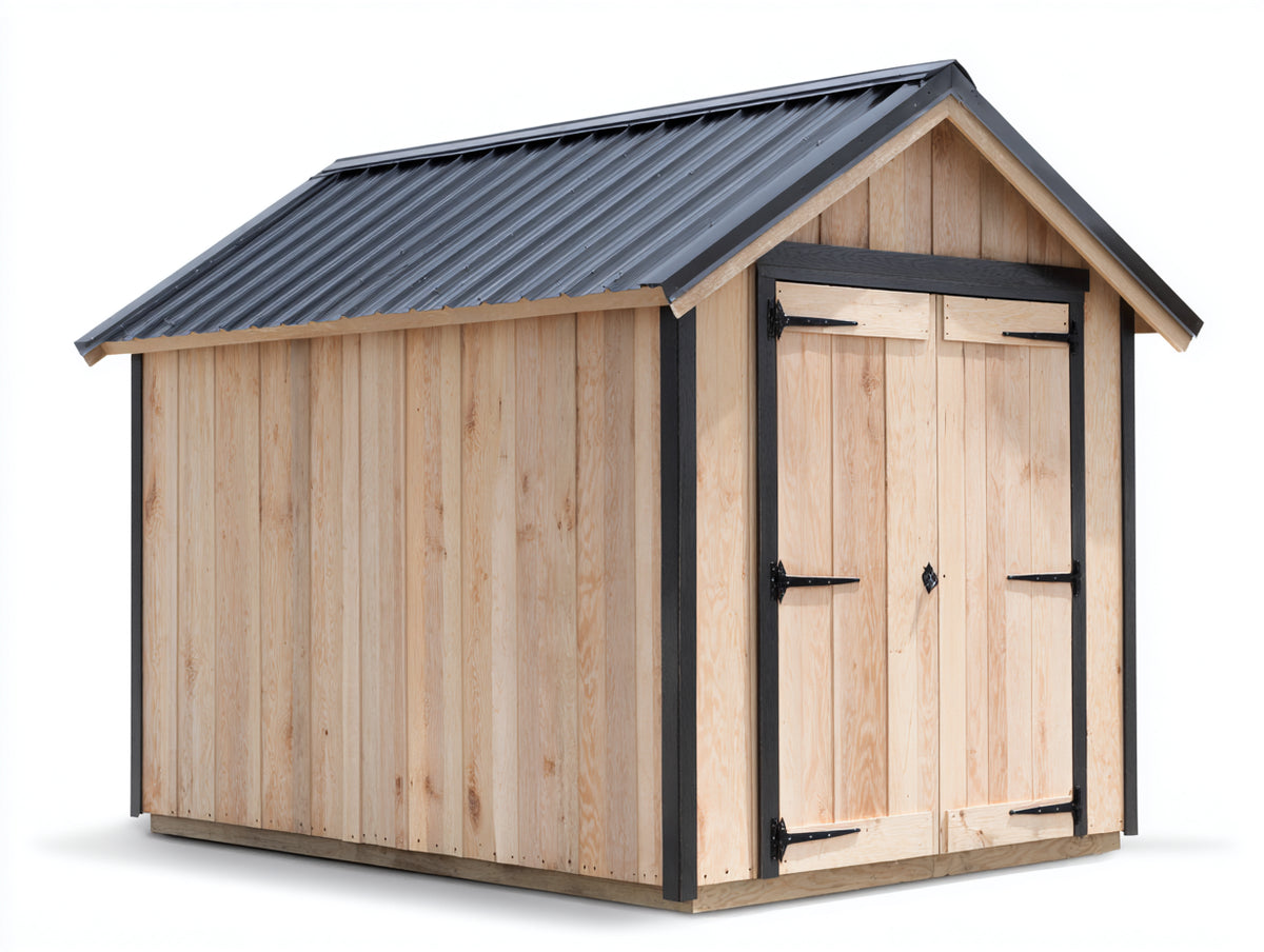 Gartenhaus 320x260x240 cm - Holz Gerätehaus mit Doppeltür - modernes Gartenhaus mit Satteldach